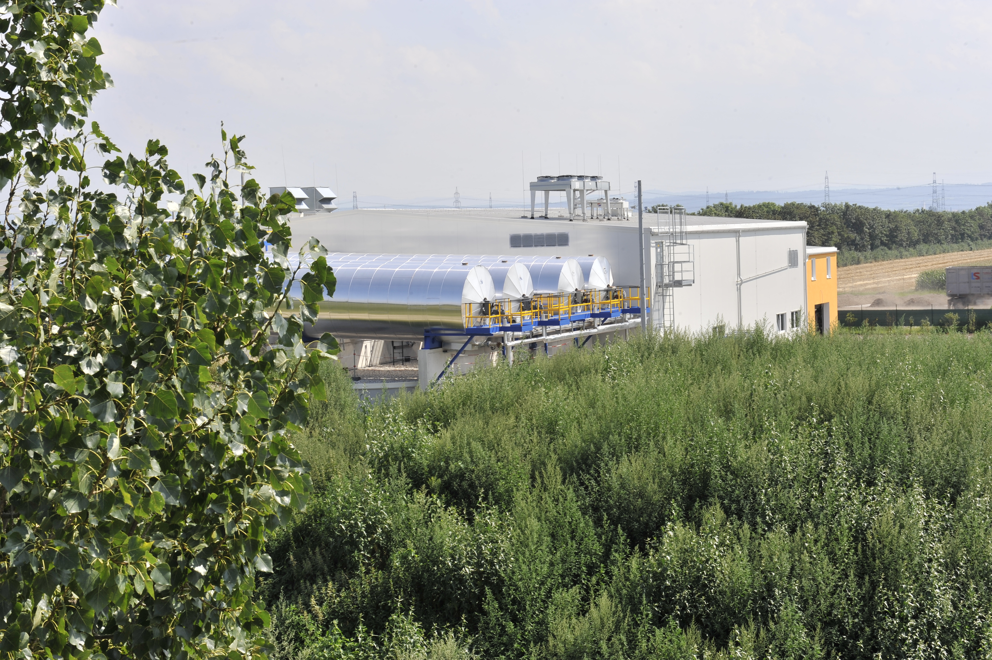 Our industrial Biogas-Plant in Zwentendorf (view from north-west direction)